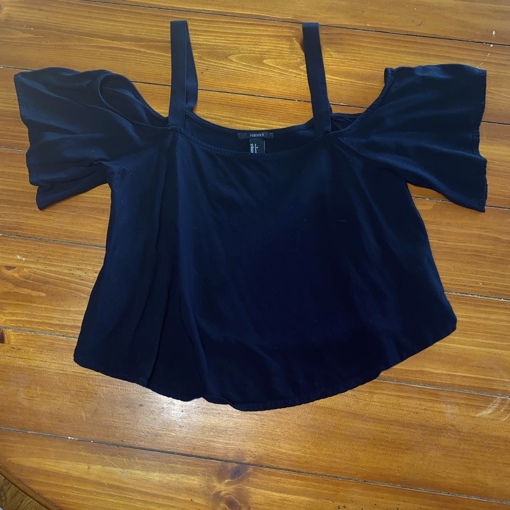 Black crop top